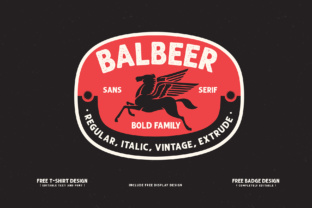 Balbeer: A Vintage Sans Serif Font for Small Business