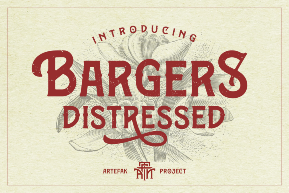 Bargers Distressed: A Bold Display Font for Editorial Design