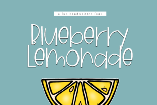 Blueberry Lemonade: A Fresh Handwritten Display Font