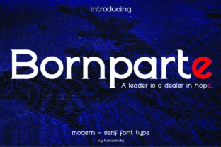 Bornparte: A Premium Serif Font for Crafters