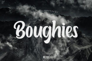 Boughies: A Bold Display Font for Editorial Impact