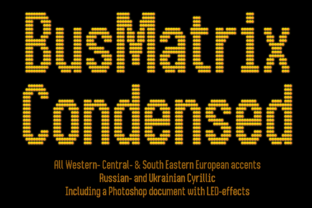 Bus Matrix: The Urban Display Font for Crafters