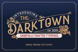 Darktown: A Bold Vintage Display Font for Branding