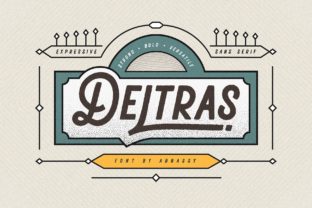 Deltras: A Modern Handmade Display Typeface for Editors