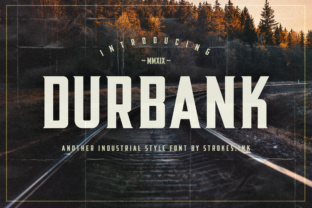 Durbank: A Retro Industrial Font for Bold Editorial Design