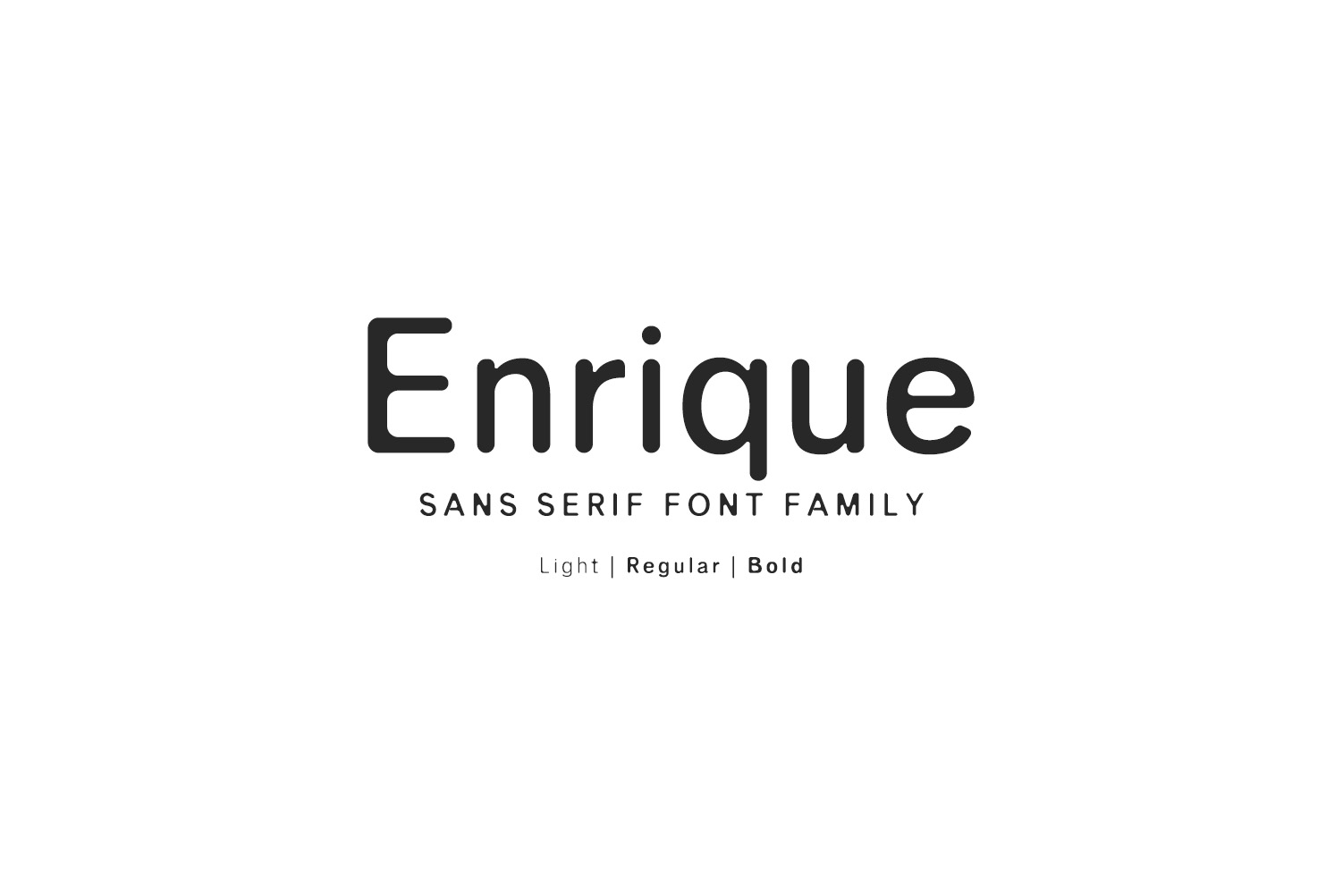 Enrique: A Modern Sans Serif Font for Web Design