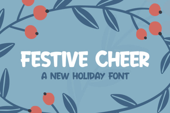 Festive Cheer: A Bold Display Font for Holiday Editorial