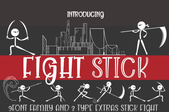 Fight Stick Family: A Bold Display Font for Editors