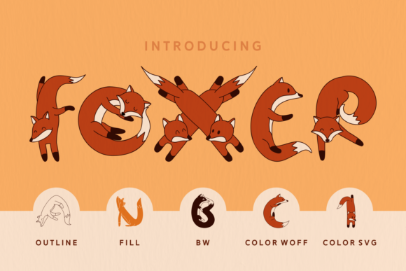 Foxer: A Playful Display Font for Crafters