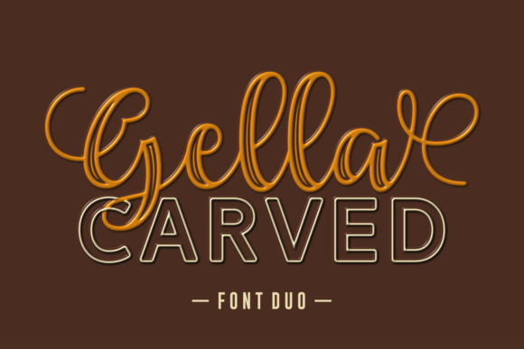 Gella Carved Duo: A Review of This Fun Display Font