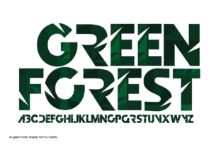 Green Forest: A Vibrant Color Font for Crafters