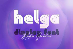 Helga: A Modern Display Font for Crafters