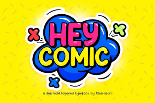 Hey Comic: A Playful Display Font for Web Design