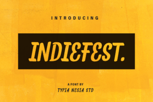 IndieFest: A Bold Sans Serif Font for Crafters