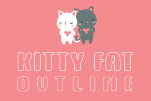 Kitty Fat Outline: A Playful Display Font for Web Design