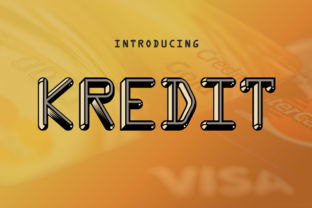 Kredit: A Free Display Font for Campaign Graphics