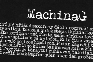 Machina G: A Bold Typewriter Display Font Review
