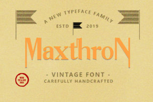 Maxthron Family: A Bold Display Font for Your Brand