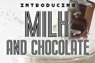 Milk and Chocolate: A Retro Display Font for Web Design