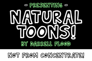 Natural Toons: A Wobbly Display Font Review