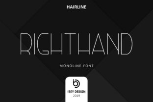 Right Hand Hairline: A Modern Display Font for Brands