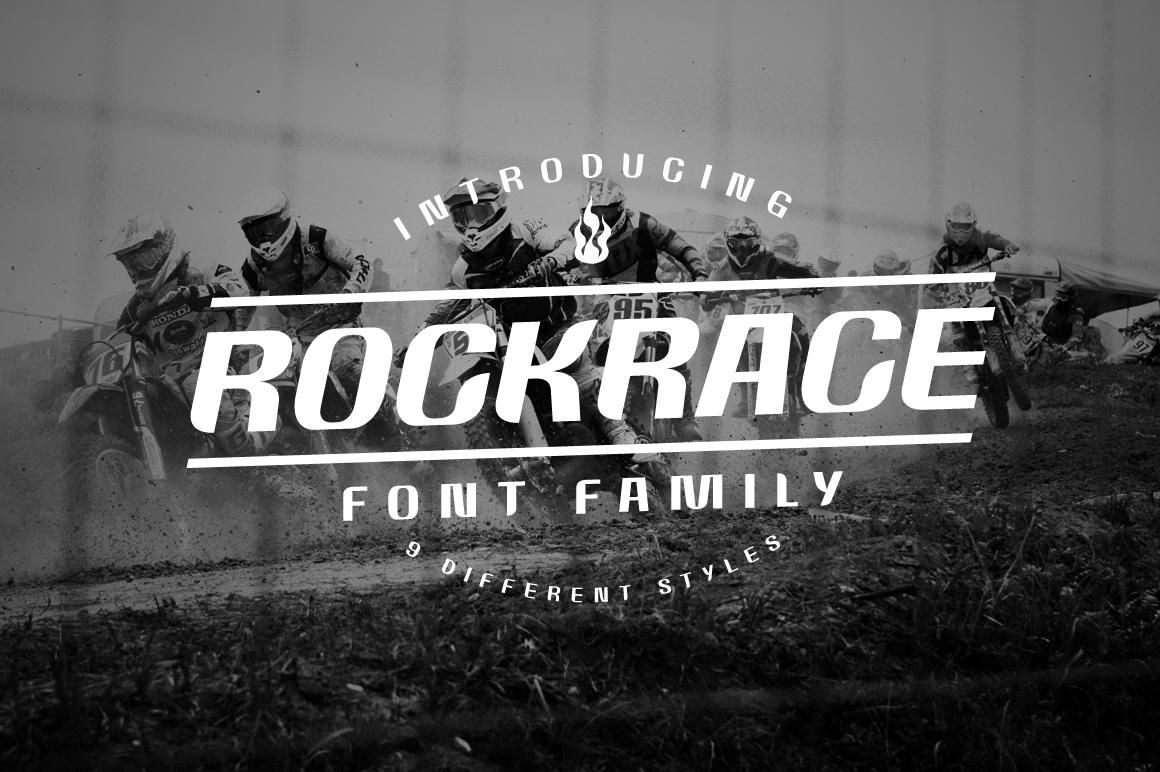 Rockrace: A Bold Sans Serif Font for Editorial Design