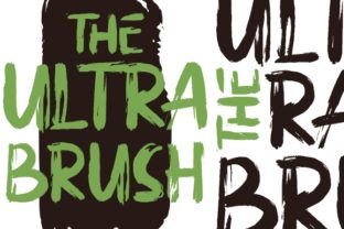 The Ultra Brush: A Bold Display Font for Web Design