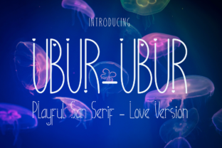 Ubur-Ubur: A Playful Sans Serif Font for Web Design