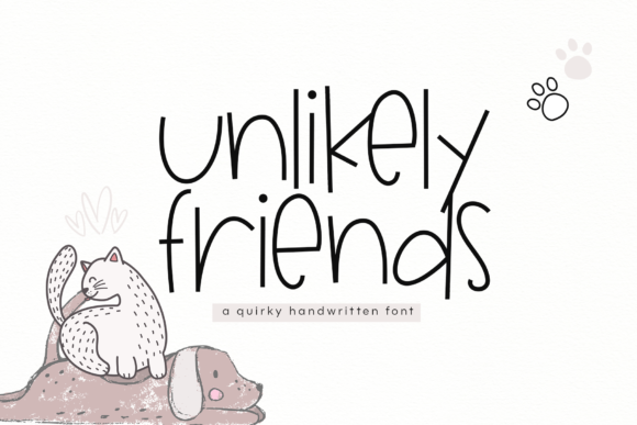 Unlikely Friends: A Quirky Display Font for Crafters
